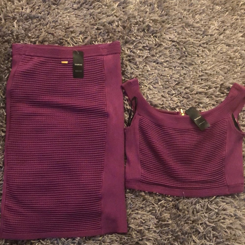 Top and bottom purple outfit
